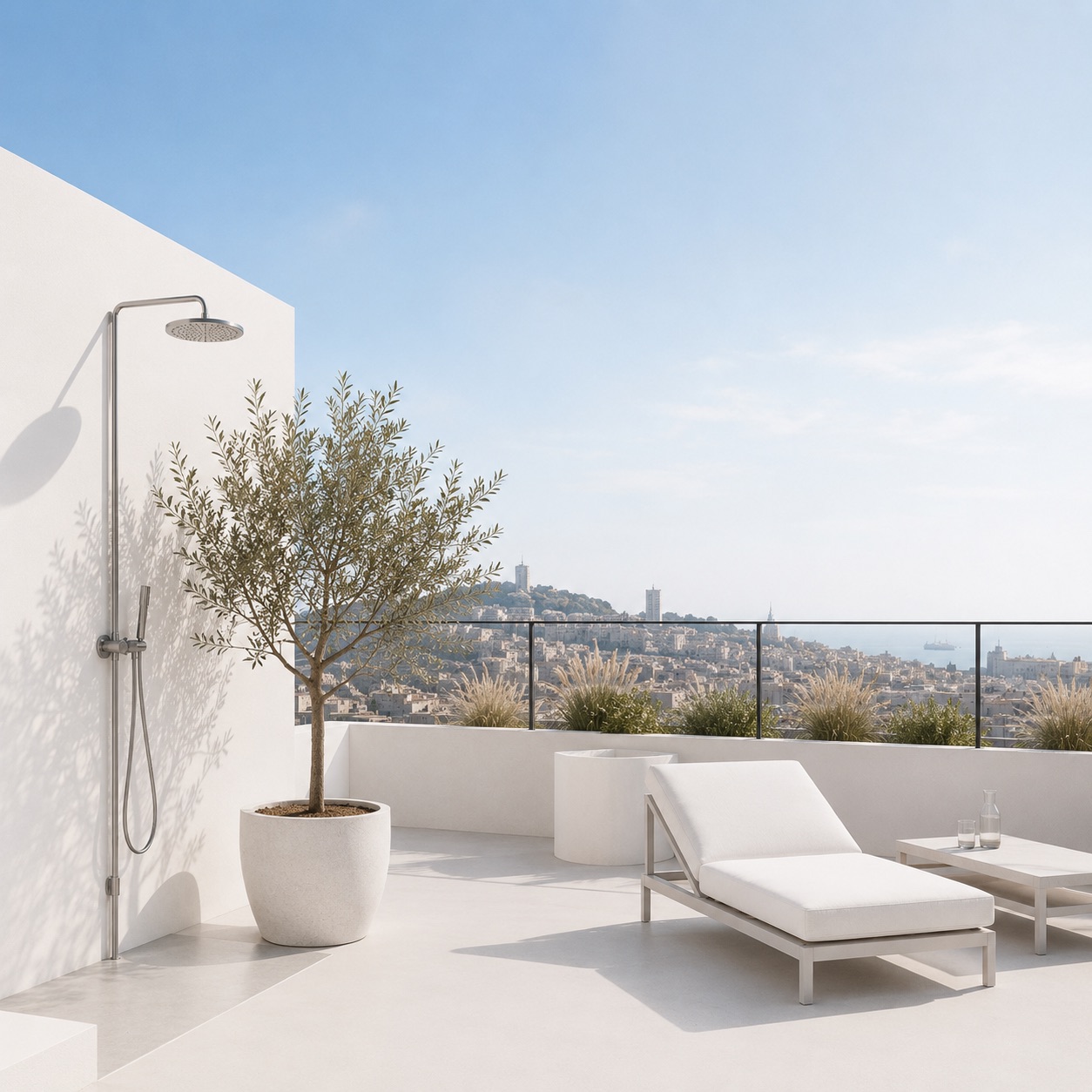 Private rooftop terrace
